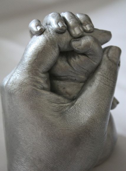 Anne-çocuk seti Gümüş rengi