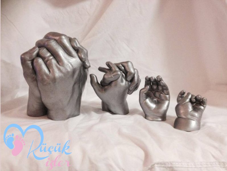 Bütün Aile seti Gümüş rengi