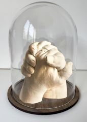 Cam fanuslu Sevgiliye seti Gümüş rengi