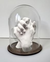 Cam fanuslu Sevgiliye seti Gümüş rengi